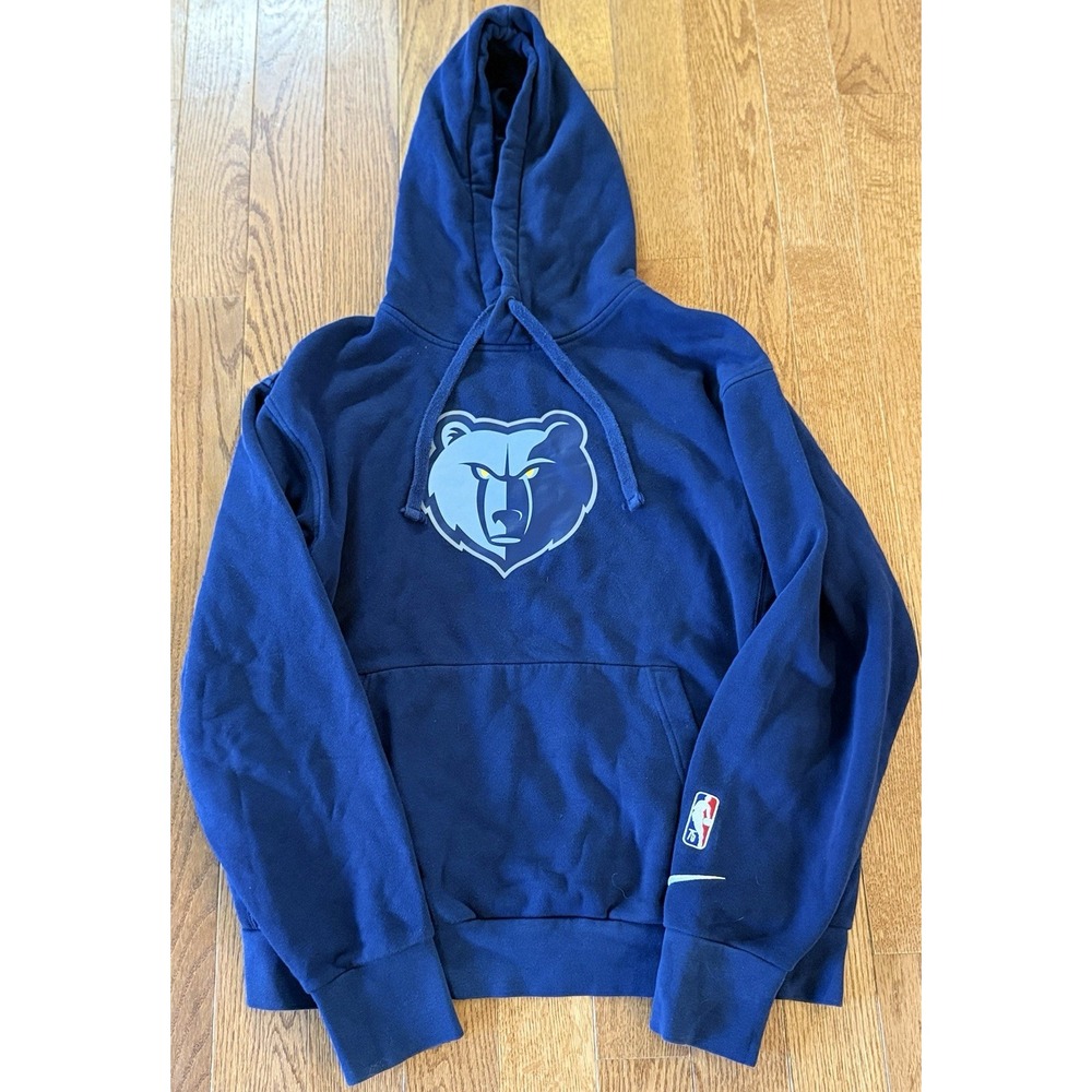 Nike Memphis Grizzlies Navy Pullover Hoodie Sweatshirt NBA Basketball Men's M